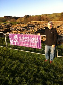 My first dig at Vindolanda in 2014.